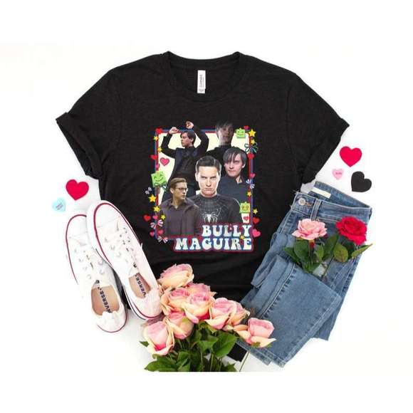 Bully Maguire T Shirt Tobey Maguire Peter Parker - Picture 1 of 4